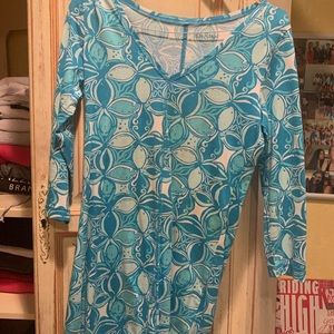 Lily Pulitzer blue coverup